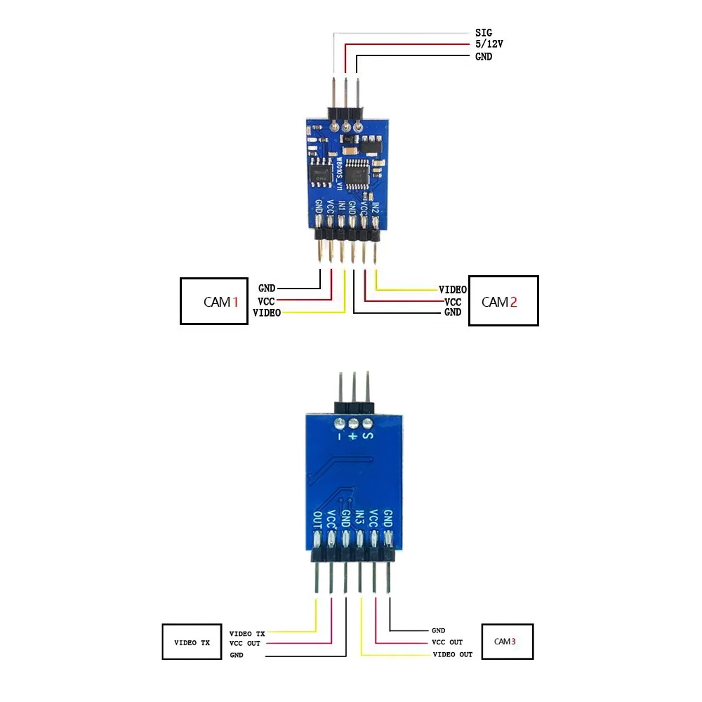 Modul Pengalih Video 3 Saluran - Fpv Drone Camera ulasan dan harga
